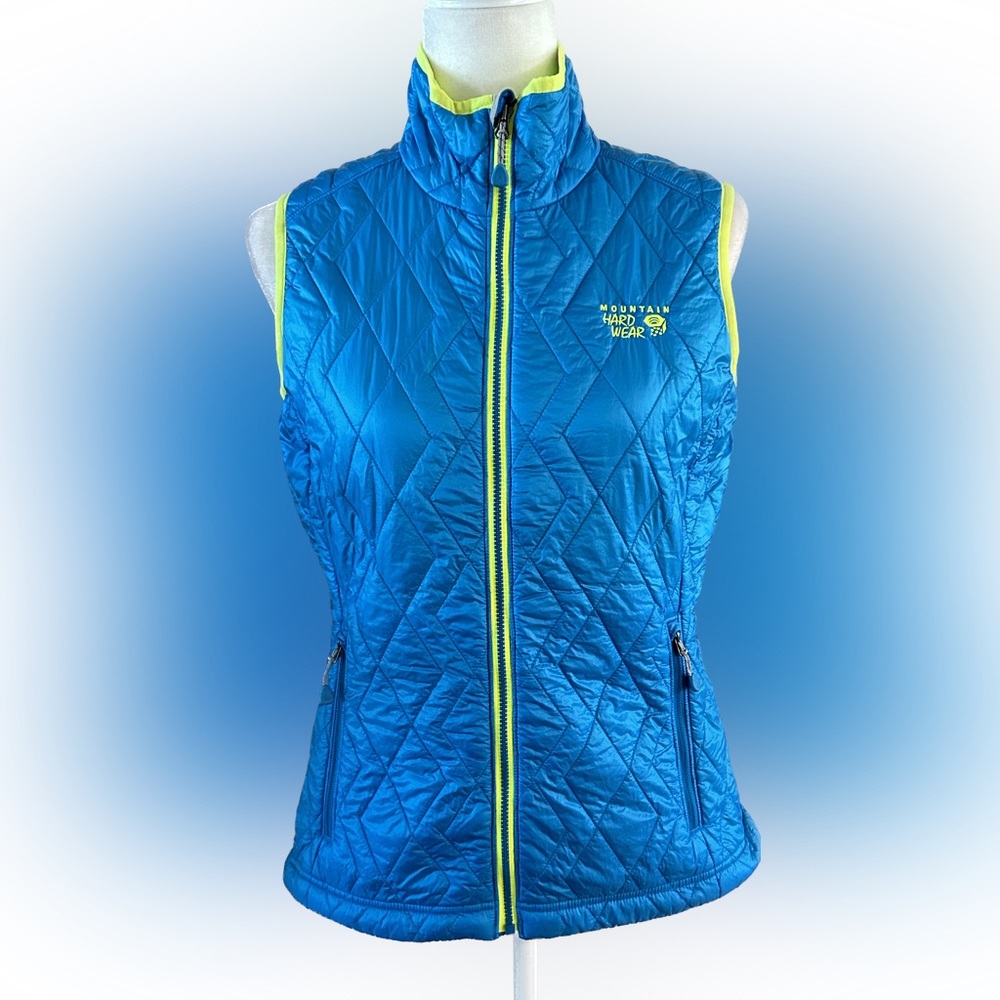 Mountain Hardwear Blue Lightweight Quilted Thermal Elite Vest, Size S